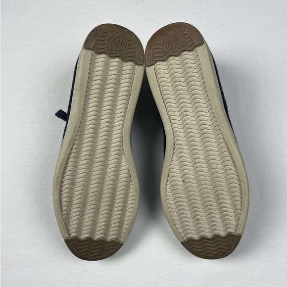 Woolloomooloo EUC Darwin Sneakers Womens 37 Navy Blue Merino Wool Lace Up - Picture 6 of 7